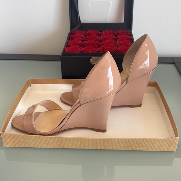 christian louboutin passmore zeppa platform wedges size 5.5 - Picture 2 of 8